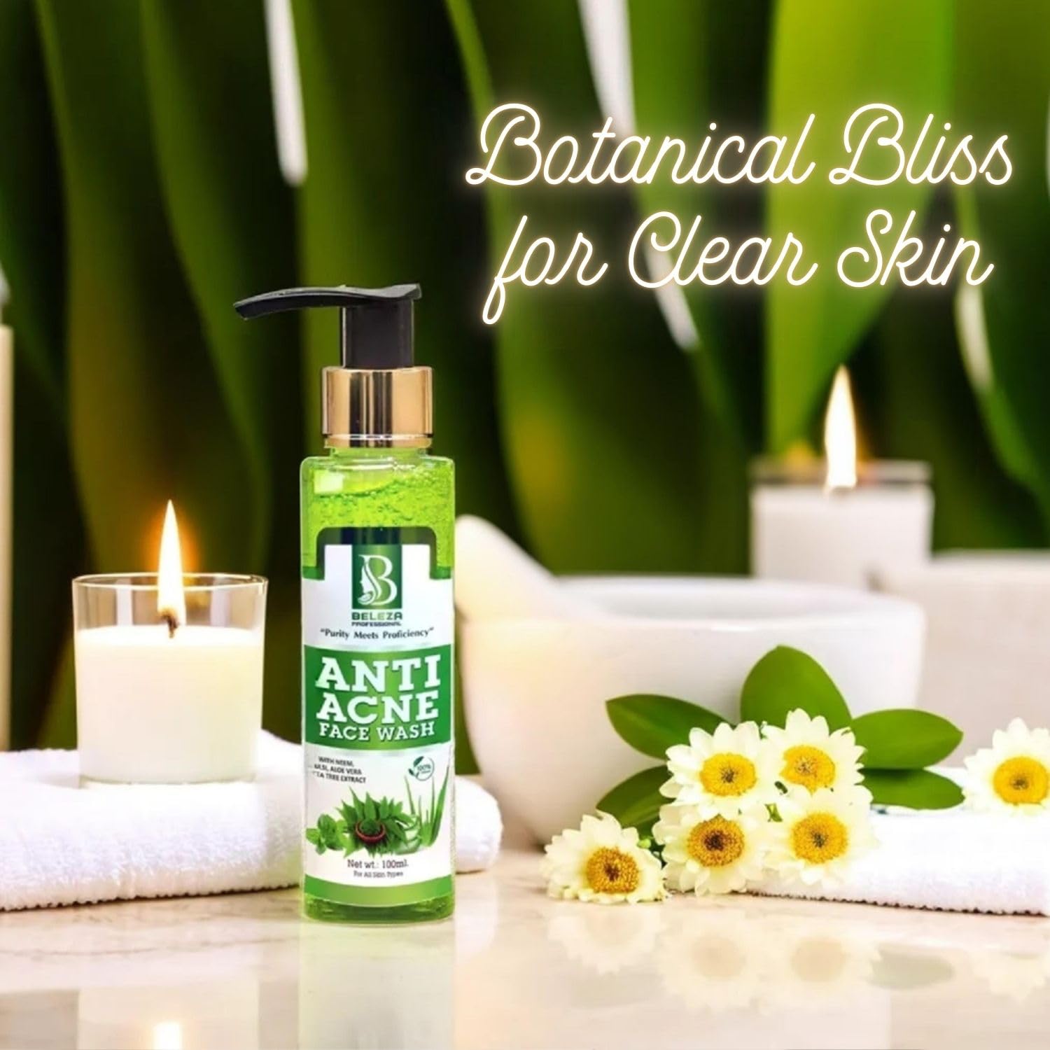 Beleza Professional Anti-Acne Face Wash, Oil Control & Pimple Care