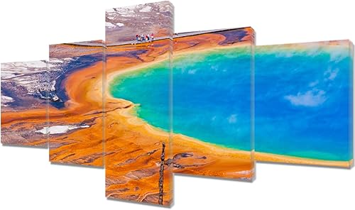 Vista 170 de Paisaje de 5 piezas pintura sobre lienzo