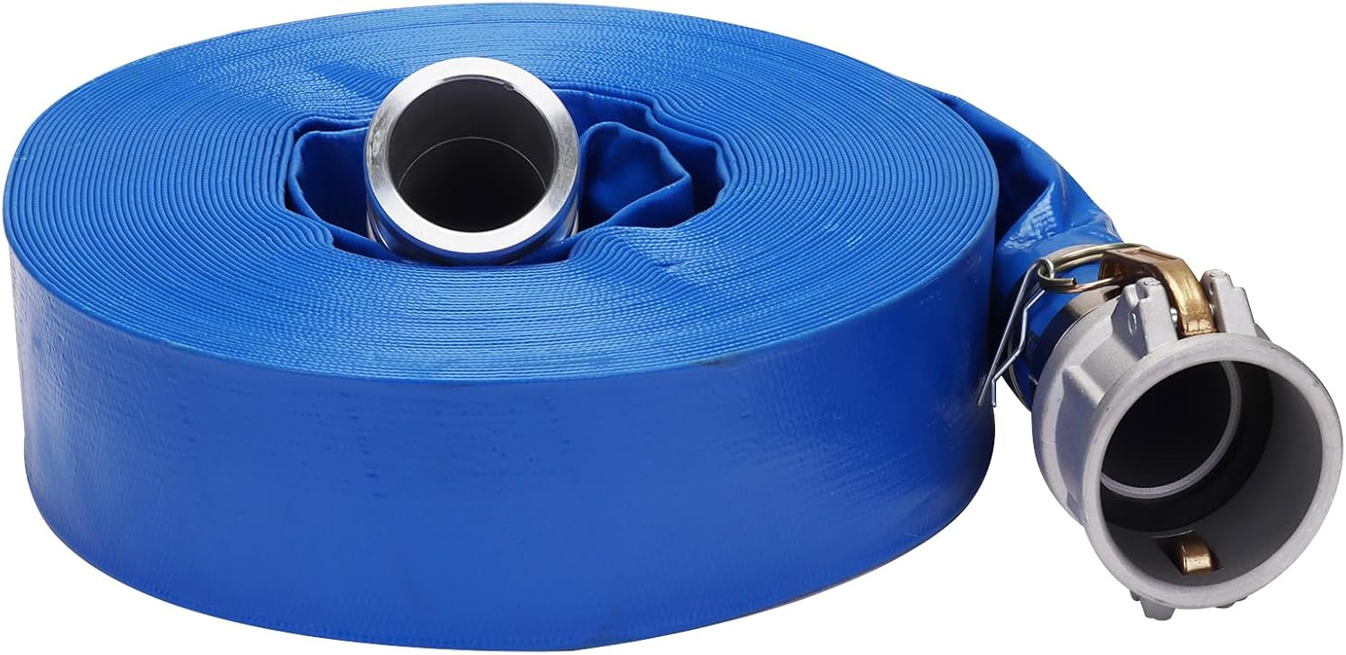 DERPIPE LayFlat Pool Backwash Hose 2" x 100Ft with