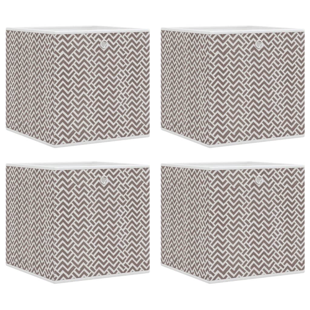 Boîtes de rangement pliables Solivagant design épuré en tissu intissé résistant