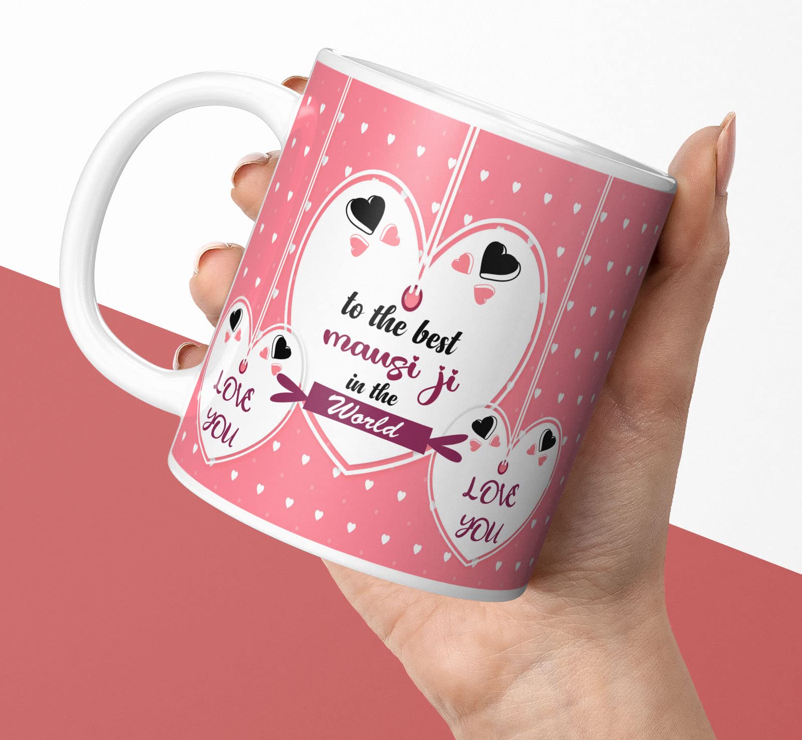 TrendoPrint Mausi Ji Printed Coffee Mug (350ml, 11oz) Pack of 1_(NM-537)