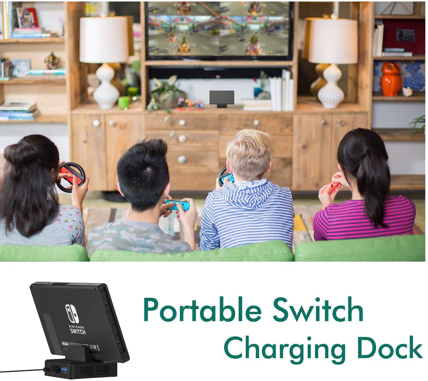 Up To 40% OFF Switch TV Dock Station, Compact Switch to HDMI Adapter, Portable Switch Dock with USB 3.0 Port, Type-C Power Input Charging Dock Station Cradle for Nintendo Switch Controller Amazon Crazy 🔥 Deals Switch TV Dock Station, Compact Switch to HDMI Adapter, Portable Switch Dock with USB 3.0 Port, Type-C Power Input Charging Dock Station Cradle for Nintendo Switch Controller