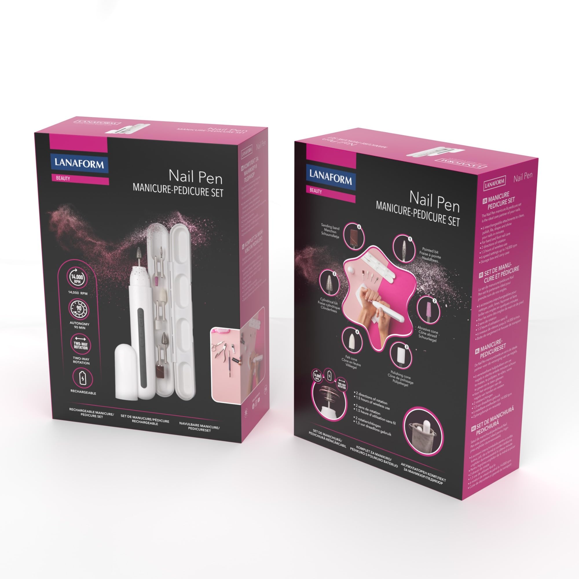 Nail Pen - Manicura - Manicura Eléctrica De Uñas - Set De Manicura Y Pedicura - 6 Accesorios - Cuidado De Uñas Eléctrico Portátil