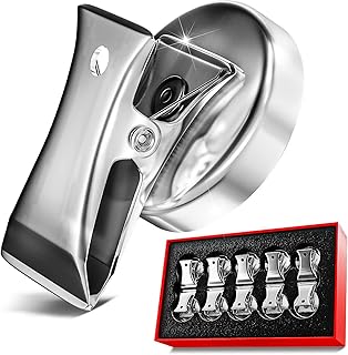 Force Magnet Magnetic Clips Pack of 10 - Premium Quality Super Strength Magnet Clips with Anti Scratch Pads - Make Notes, ...
