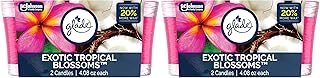 Scented Candle Jar, Tropical Blossoms, Air Freshener Infused with Essential Oils, 4.08 Oz Each, 2 Count (Pack of 2)
