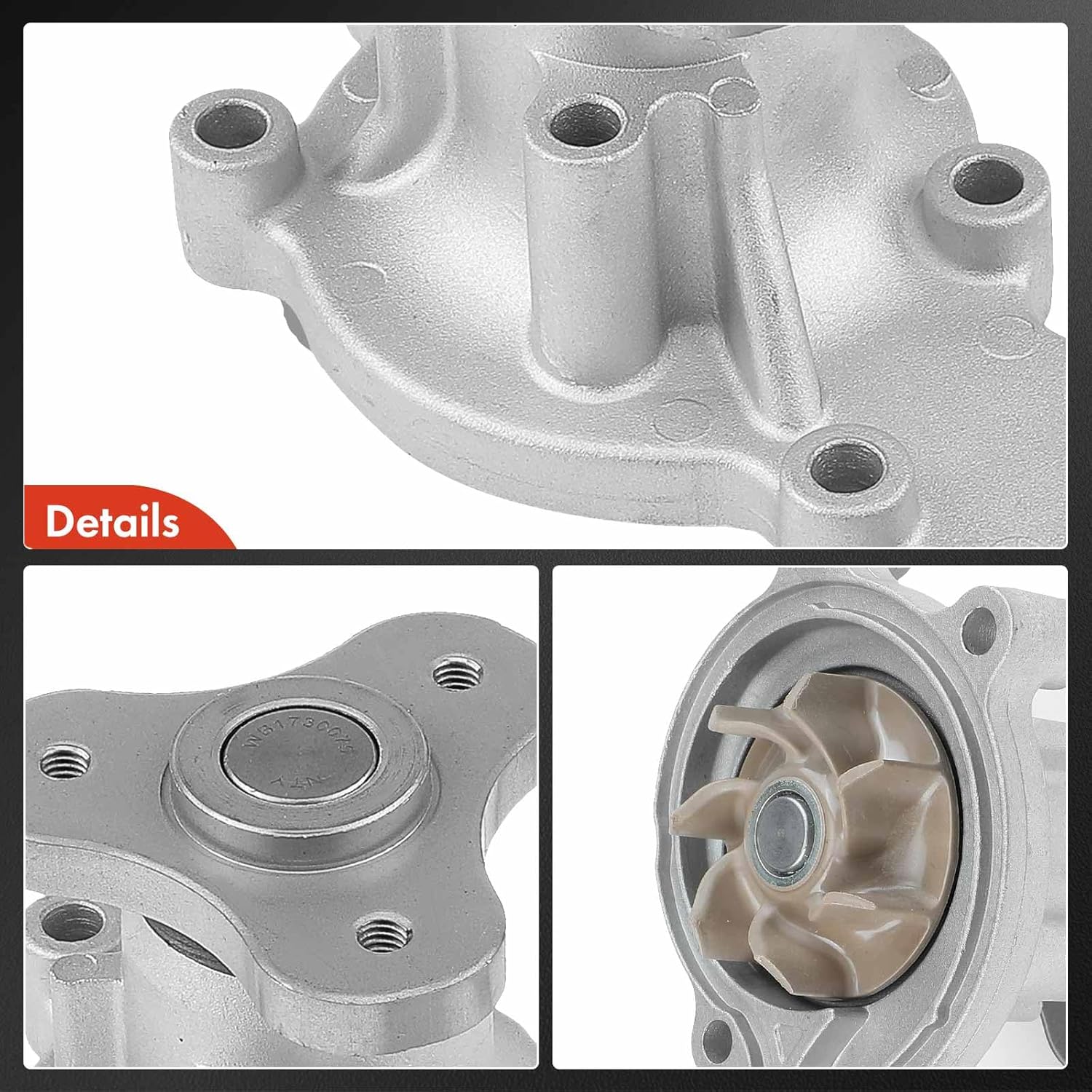 A-Premium Engine Water Pump with Gasket Compatible with Honda Fit 2009 2010 2011 2012 2013 2014 L4 1.5L Gas
