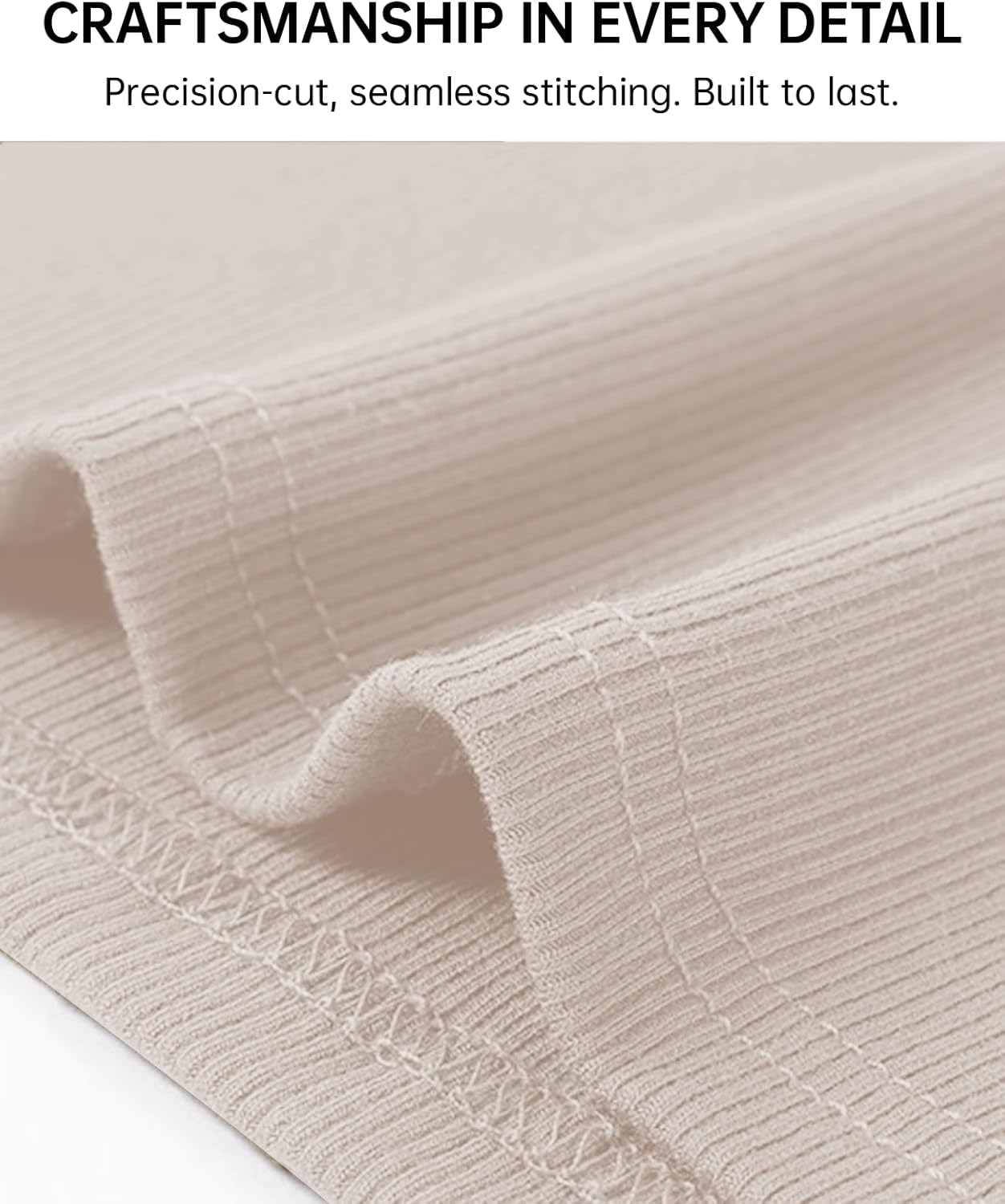 QUALFORT Women's Long Sleeve Shirts Ribbed Knit Tops Slim Fit Crewneck Basic Tee 2026 Casual T-Shirt Going Out Fall Outfits - Image 7