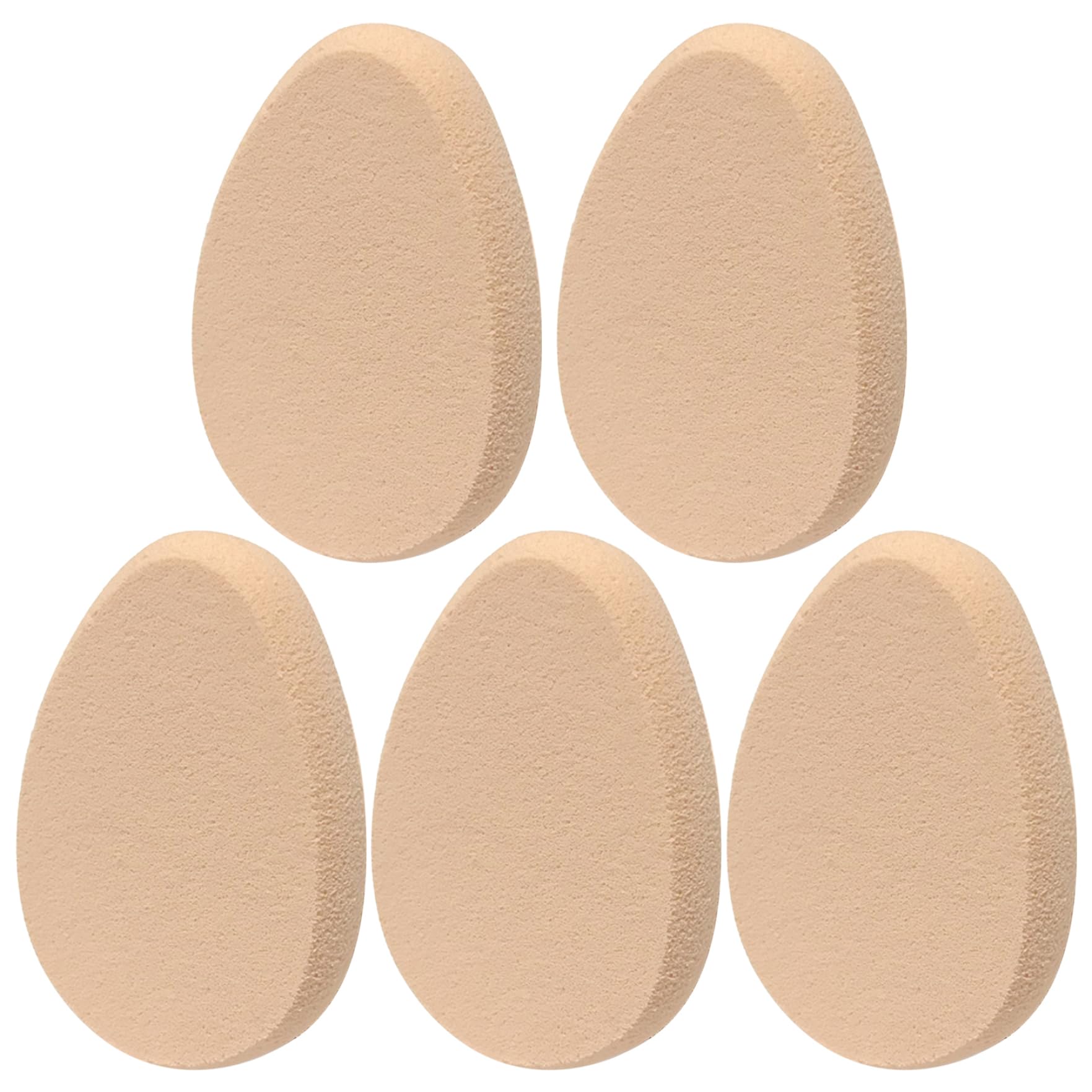 Spugne per fondotinta e fondotinta in polvere, 5 pezzi, morbide spugnette per trucco, spugnette per cipria bagnate e asciutte, a forma di goccia d'acqua, per fondotinta in polvere sciolto