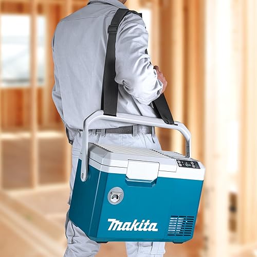 Vista 6 de Makita CW003GZ01 Compresor Inalámbrico Refrigeración y Caja de Calor 40 V Max. 7 litros (sin batería, sin cargador), Gasolina/Blanco