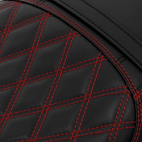 Miniatura 3 de TCT-MOTORPARTS Asiento de pasajero de una pieza para Kawasaki Z900RS ZR900 2018-2024 (negro y rojo)