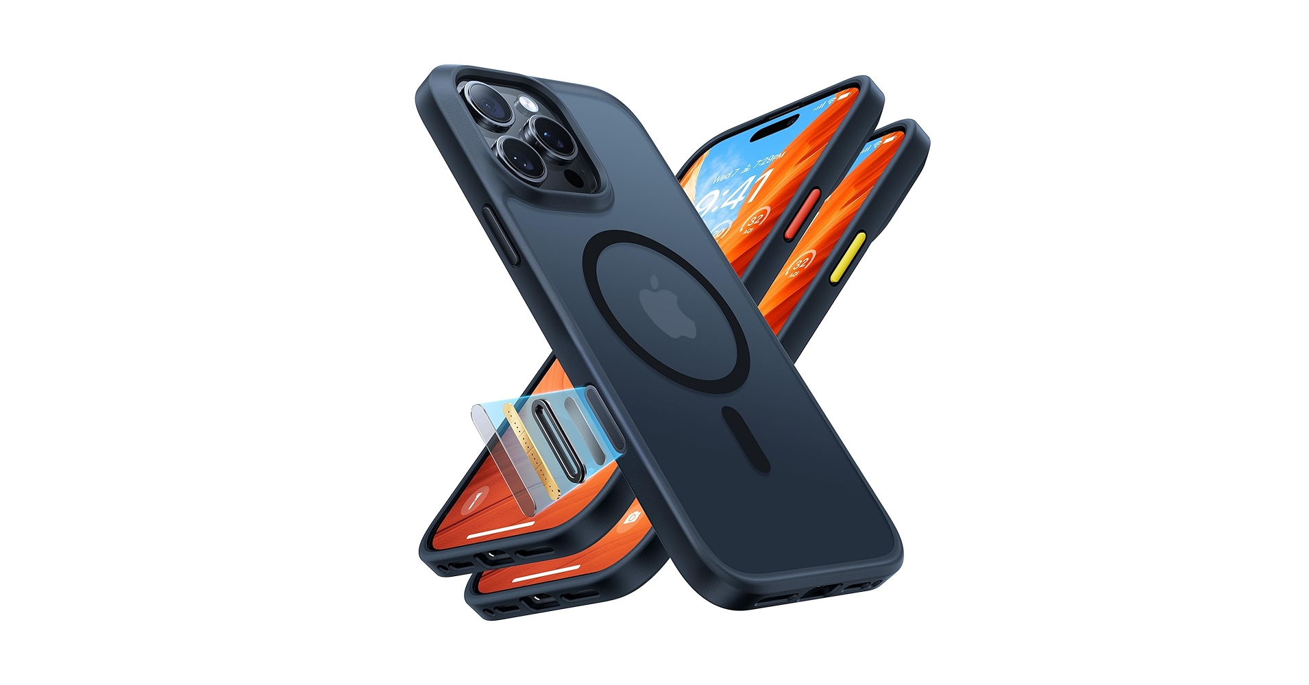 TORRAS iPhone 16Pro 6.3インチ Amazon.com: TORRAS Upgrade 360Rotatable Magnetic for iPhone