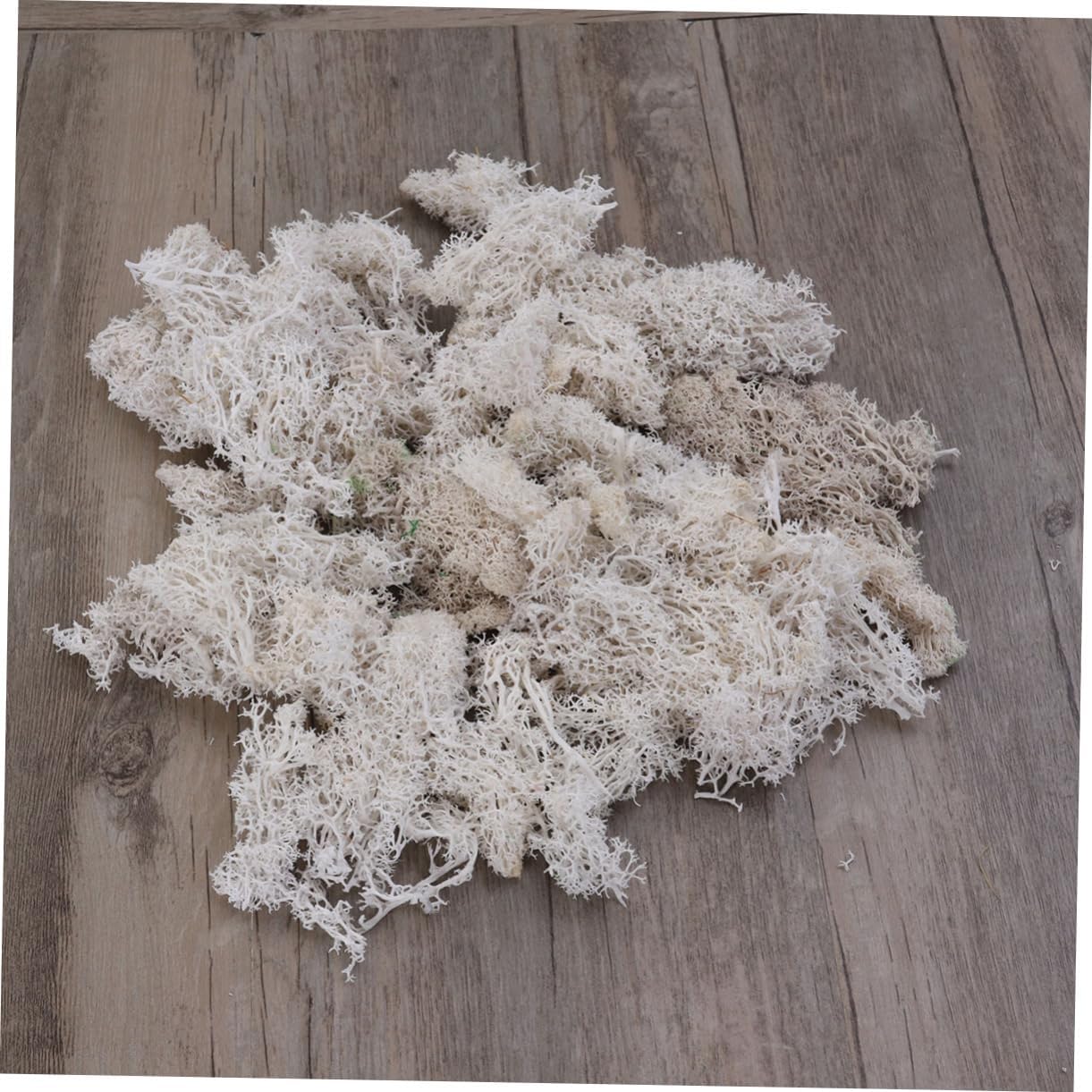 ULDIGI 3pcs Preserved Moss White Floral Material for Wedding Bouquets Table Decorations Craft Projects Less Dusty Alternative to Moss