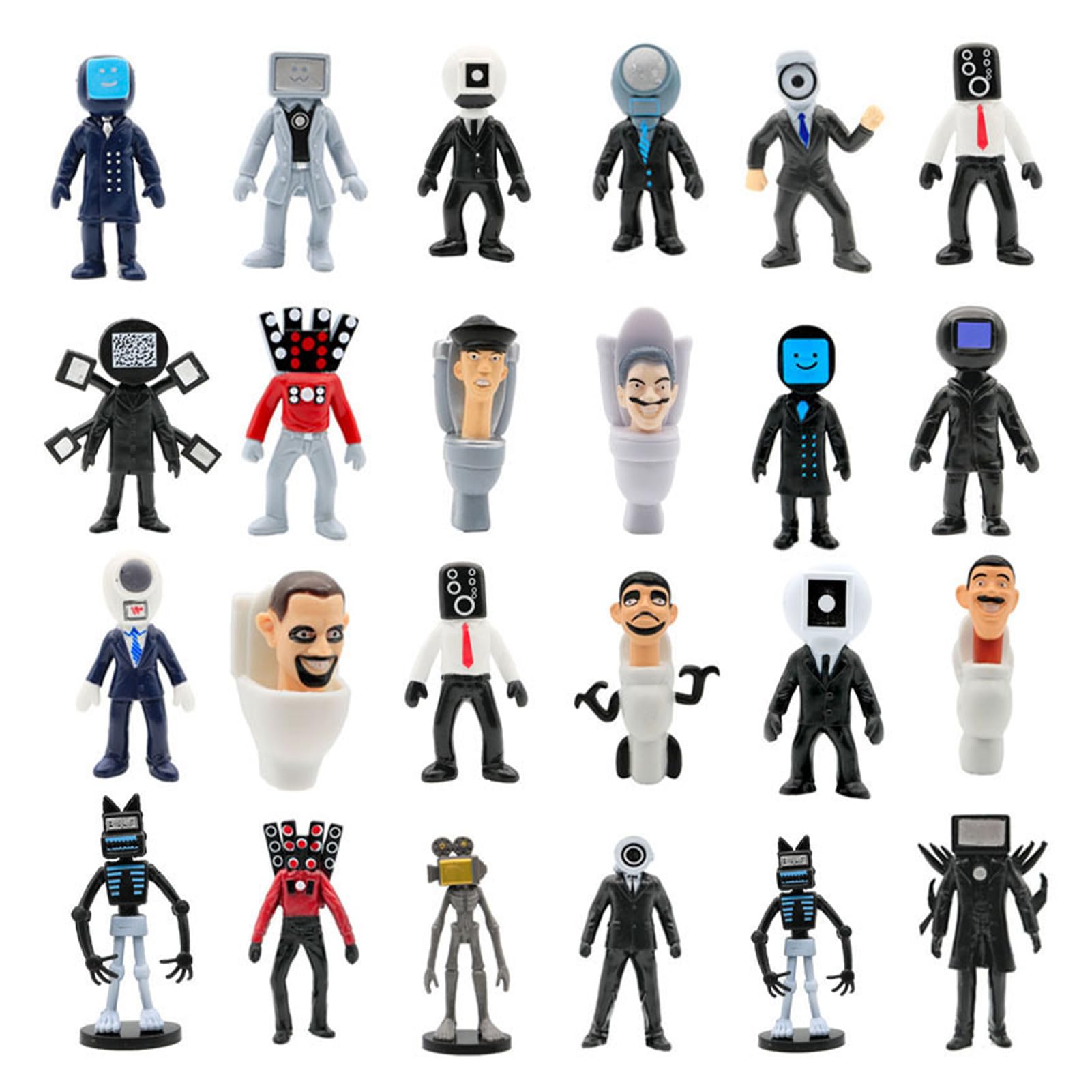 Amazon.co.jp: スキビディトイレ フィギュア 25点セットフィギュア