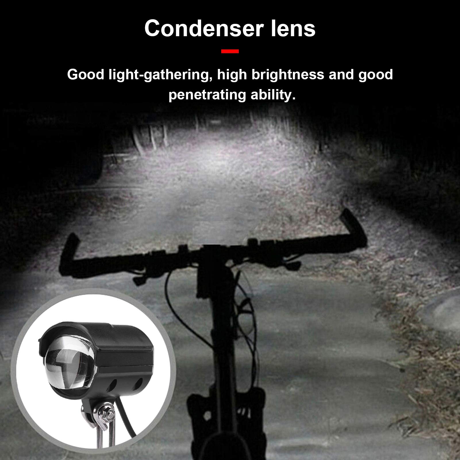 Lampe De Vélo Led Lampe De Poche Étanche Phare De Vélo Feu Arrière Vélo Avant Feu Arrière Pour