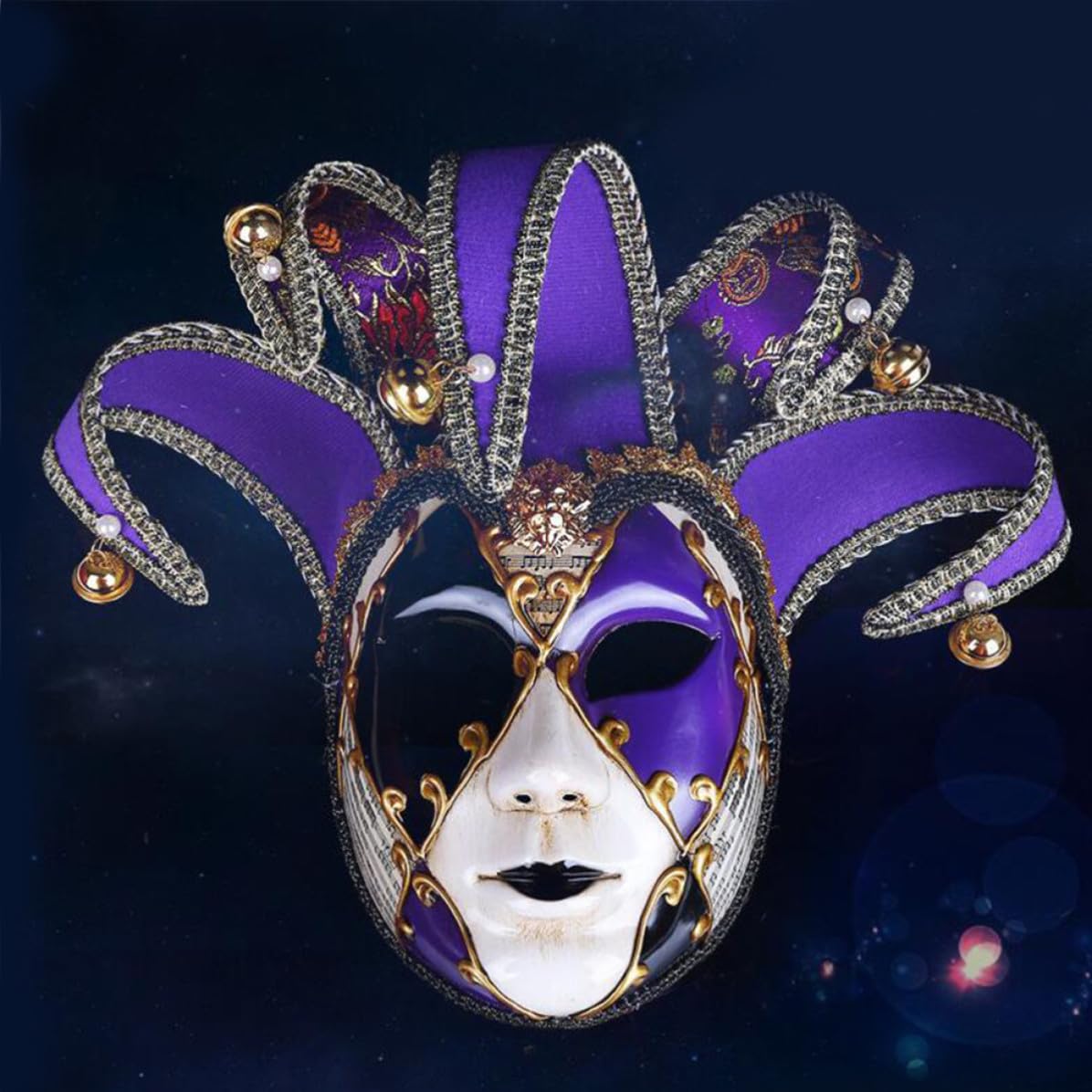 Veneciana de Plástico Púrpura de Cara Cómoda Olor para y Fiesta Adecuado para y Disfraces Vintage