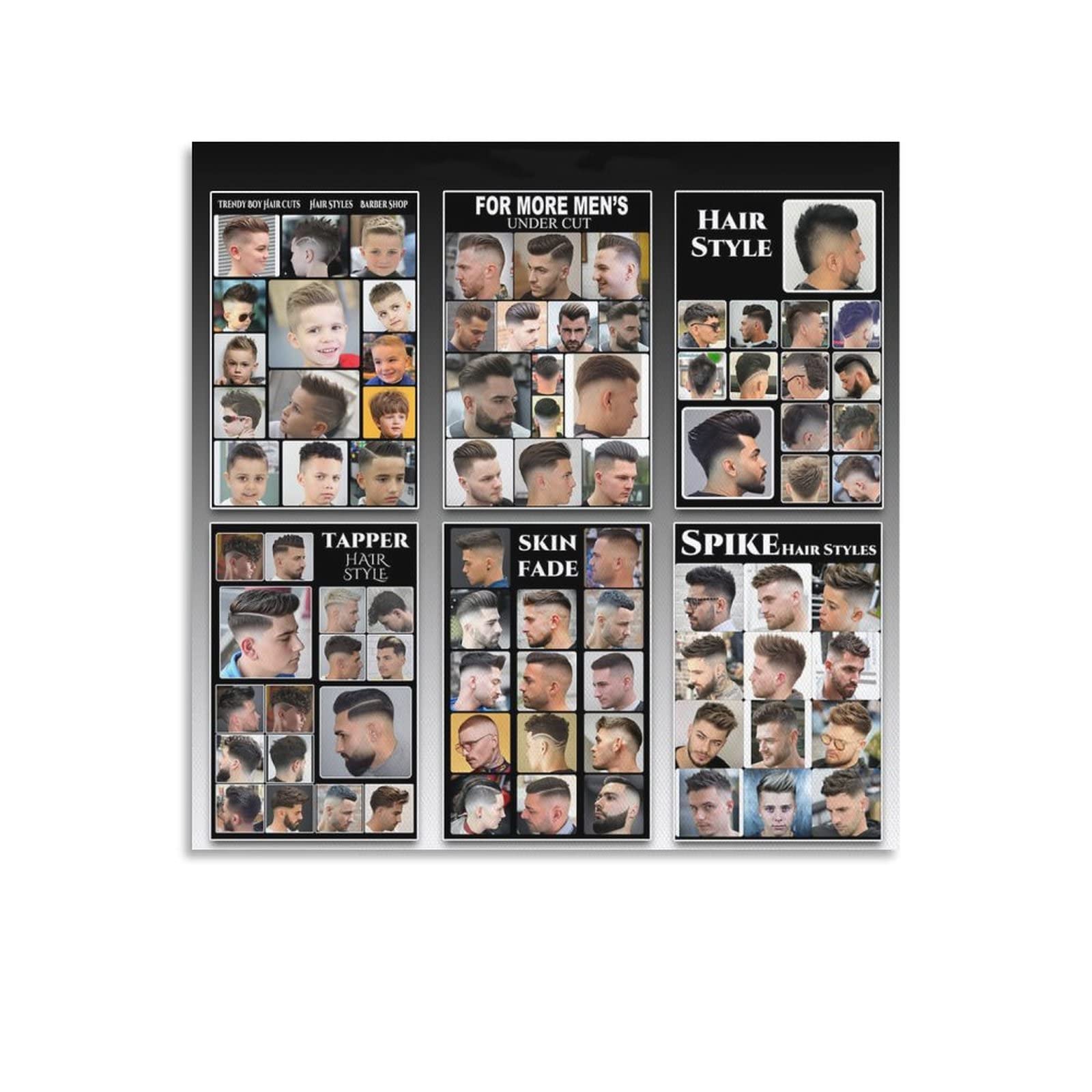 Barbershop Wall Decoration - Man Hair Canvas Painting - Salon Poster - Men's Haircut Posters - Living Room Bedroom Wall Art