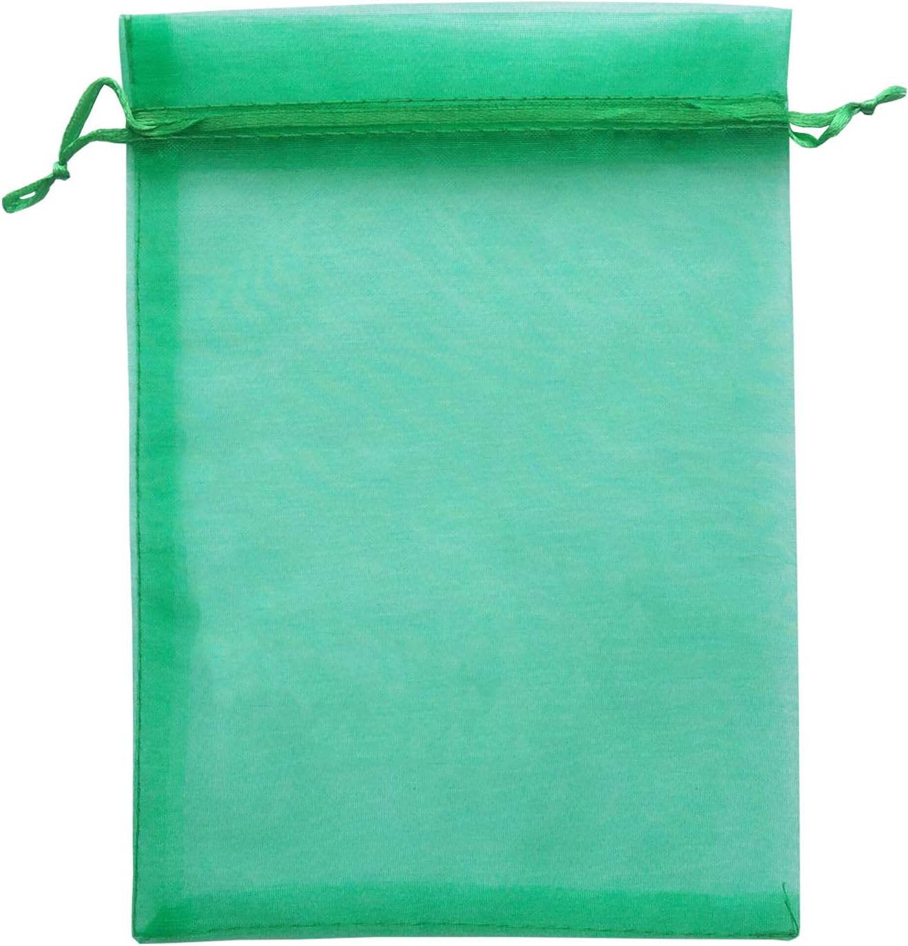 50 Pieces 5x7 inches Gift Wrap Bags Green, Organza Sheer