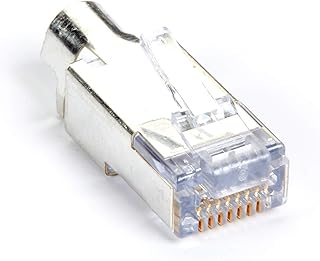 Black Box Network Services Shielded CAT6 EZ-RJ45 Modular Plugs, 50-Pack C6EZSP-50PAK