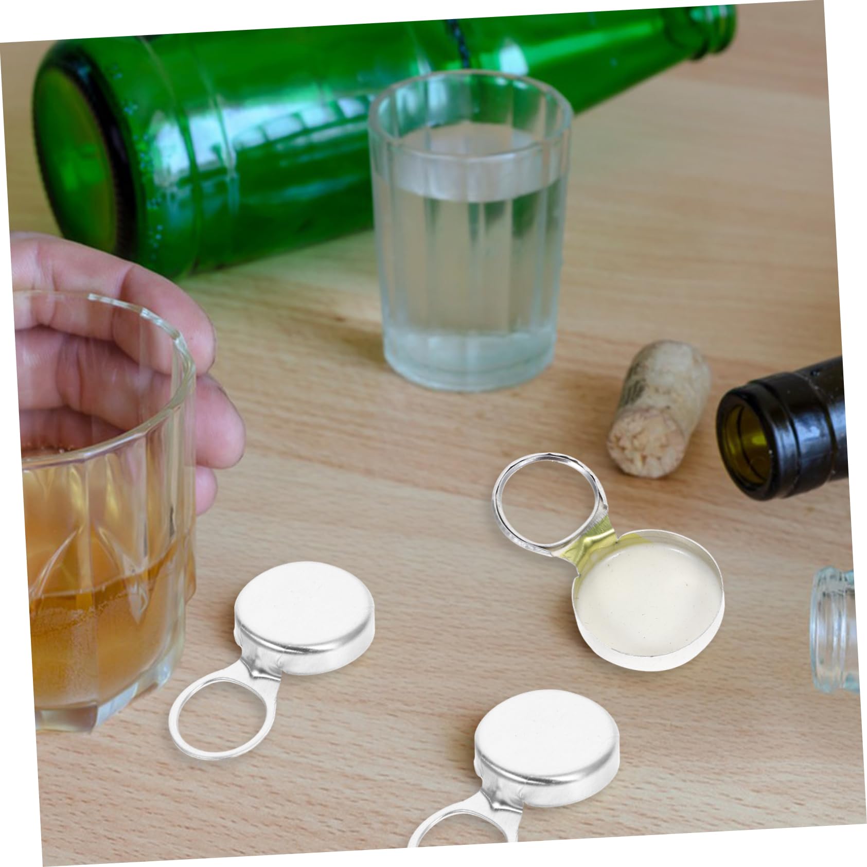 PRETYZOOM 5sets Aluminum Beer Bottle Caps Reusable Soft Drink Covers for Wine Soda and Beverage Protection Design for Easy Use for Parties and Gatherings 24pcs*5