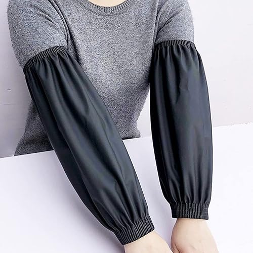 Miniatura 7 de Fundas impermeables para brazos, 2 pares de fundas de poliuretano para limpiar peces, mangas de brazo para lavar platos, manga impermeable para el