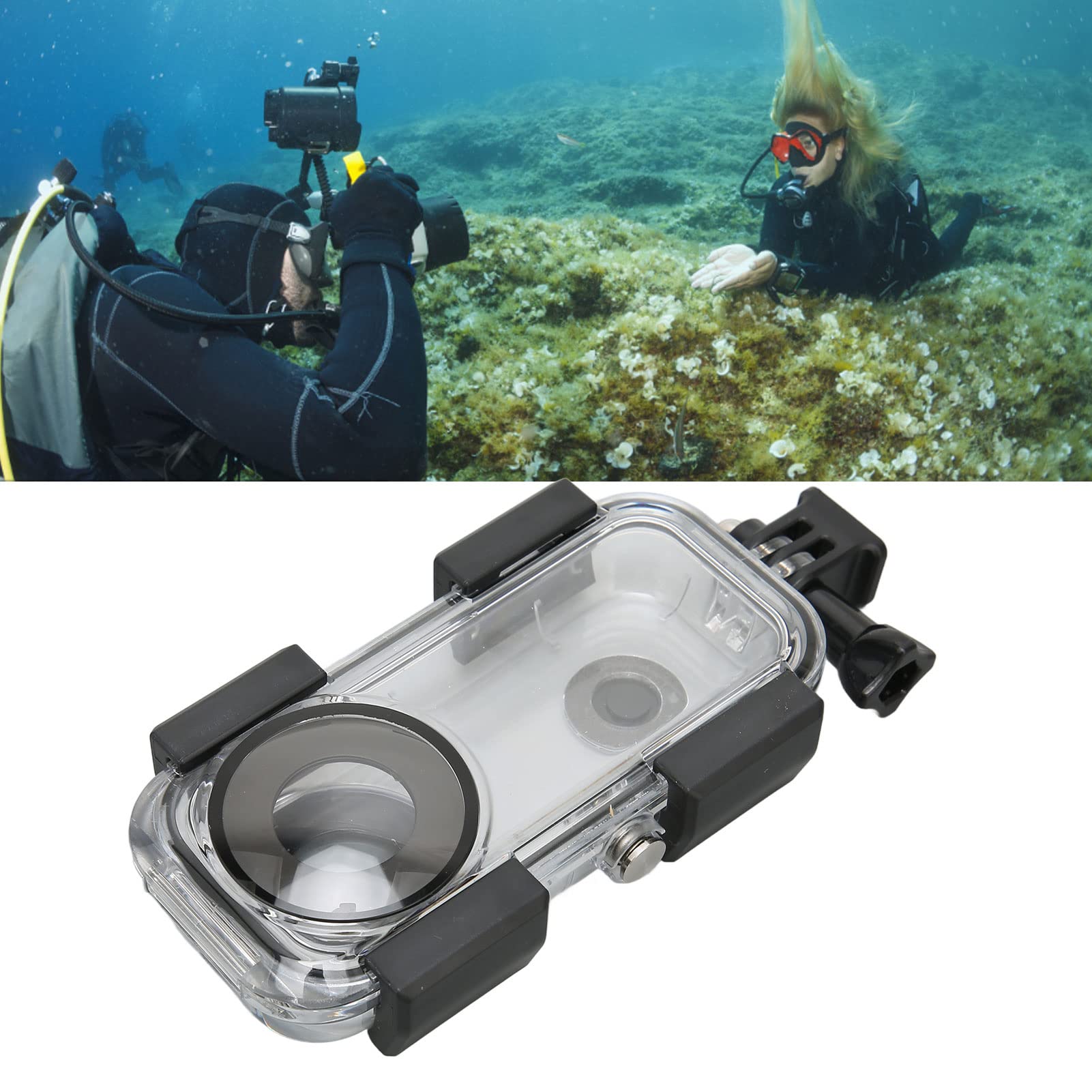 Pilipane Custodia Impermeabile per Insta360 One X2 Custodia Subacquea Trasparente Custodia Impermeabile per Fotocamera con profondità 40 M/131 Piedi per Immersioni Snorkeling Nuoto