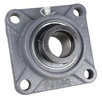 1-3/16" Four Bolt Flange Bearing W/Collar HCFS206-19 VF4E-219 RCJ-1-3/16 by SpinCo
