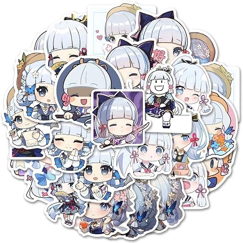 Vista 10 de Adhesivos para Notebook, Teléfono, Decoración Versión Raiden Shogun 84 Piezas