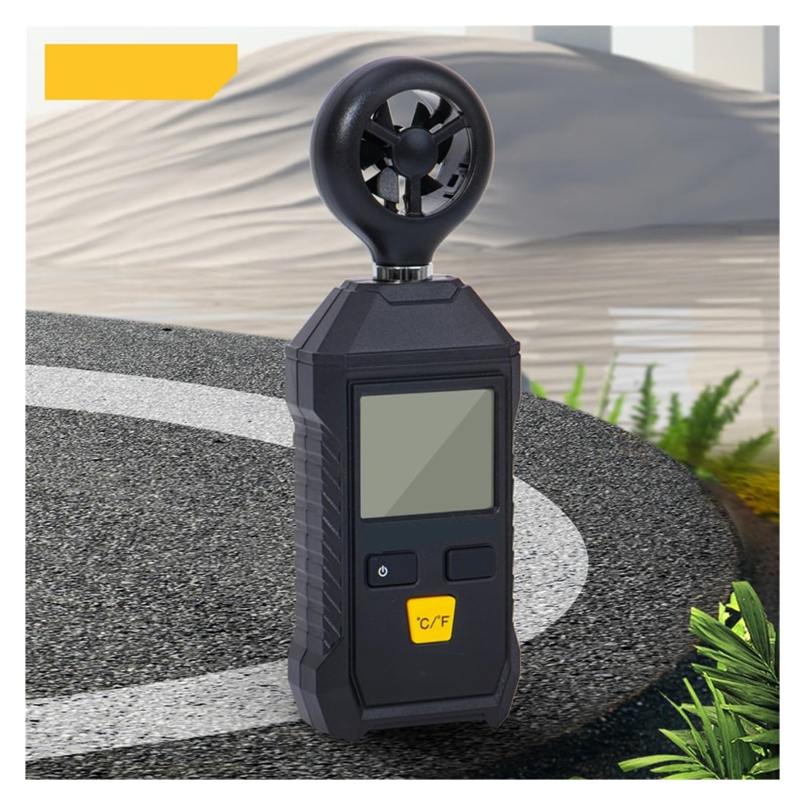 Anemómetro de mano Mini Anemómetro De Mano Medidor De Velocidad Del Viento Anemómetro Anemómetro Temperatura Del Viento Y Probador De Volumen De Aire