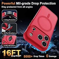 Vista 359 de MOCCA - Funda magnética resistente para iPhone XR de 6.1 pulgadas, compatible con MagSafe, funda con protección contra caídas de grado militar