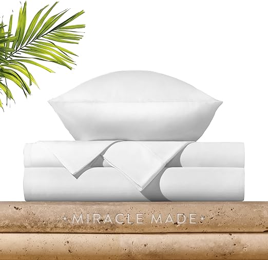 Miracle Made Extra Luxe Bed Sheets, King Bed Sheets Set Infused with