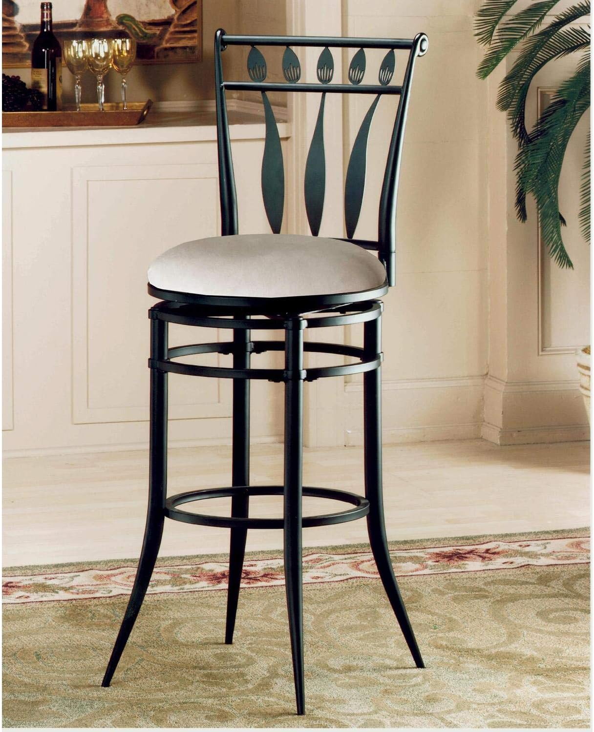 Hillsdale Furniture Hudson Swivel Bar Stool Home & Kitchen