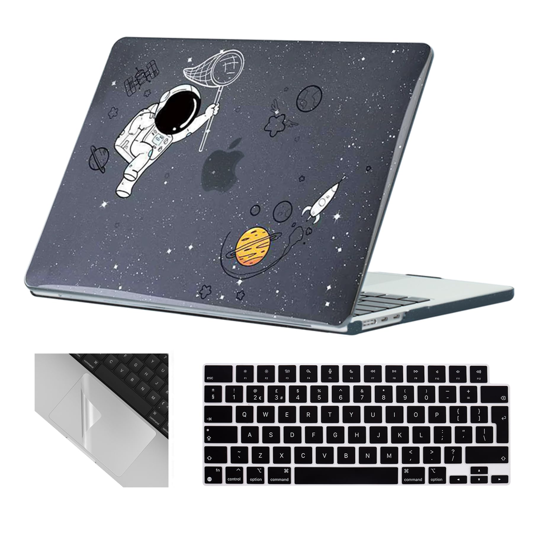 Se7enline Compatible with 13.6 MacBook Air Case M2 M3/M4 2022-2025 for Mac Air 13.6-inch A2681/A3113/A3240 Laptop Hard Shell Case with Keyboard Protective Cover & Trackpad Protector, Colorful Floret — view 105