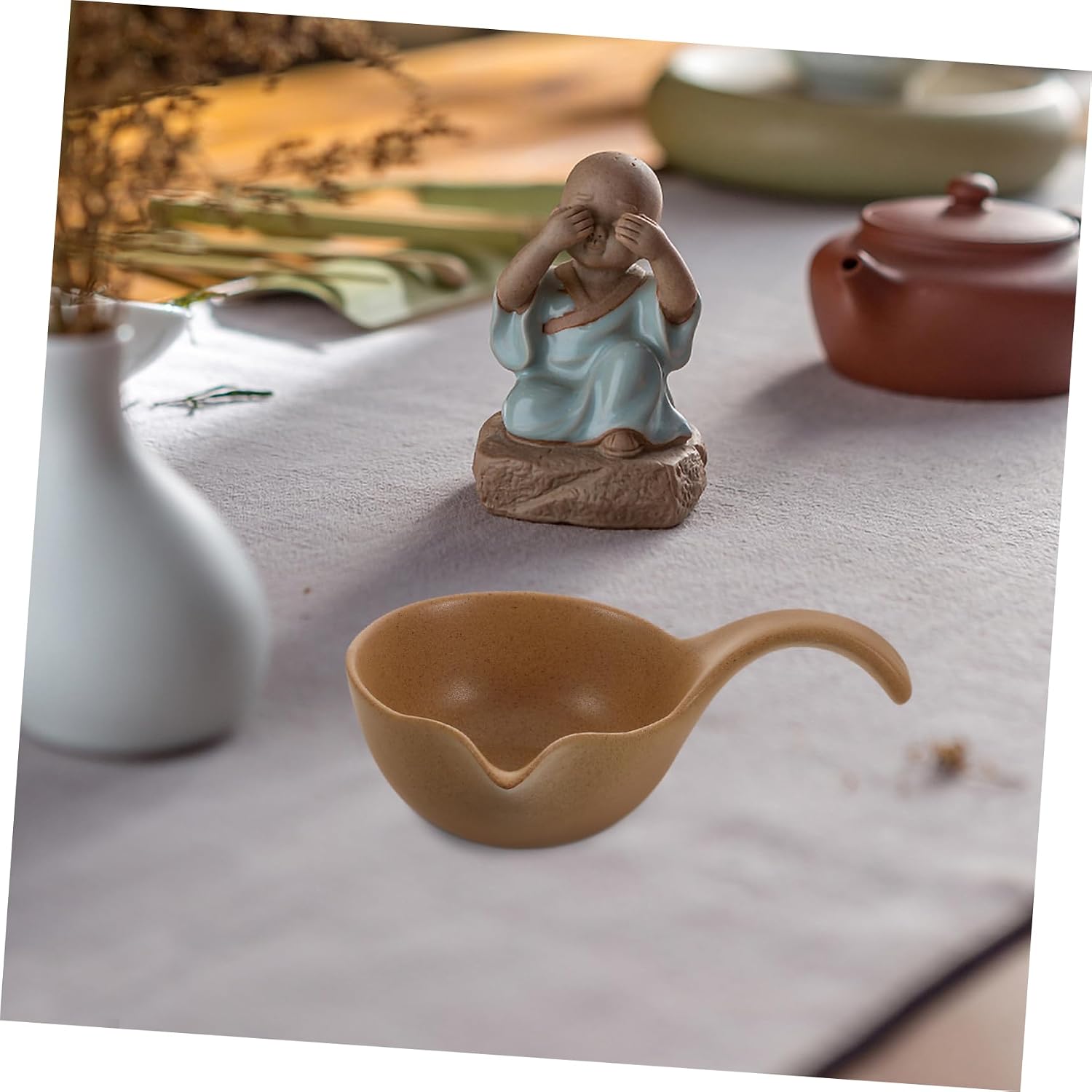 Ceramic Tea Scoop for Loose Leaf Tea Multipurpose Household Accessory Aesthetic Design