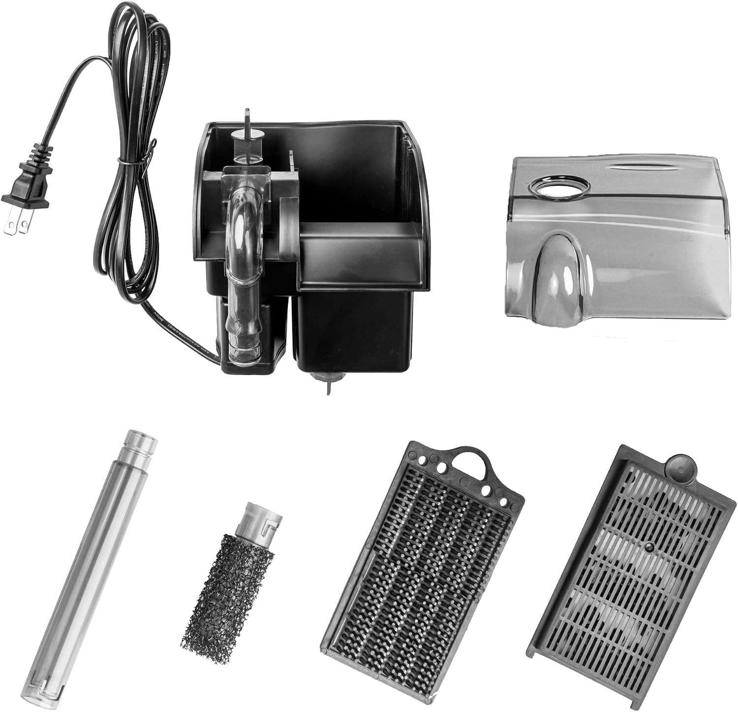 Aquatop Forza 80 GPH Power Filter for Aquariums –15-25 Gal Freshwater & Saltwater – Advanced Filtration Design – Keeps Water Crystal Clear – PFE-3
