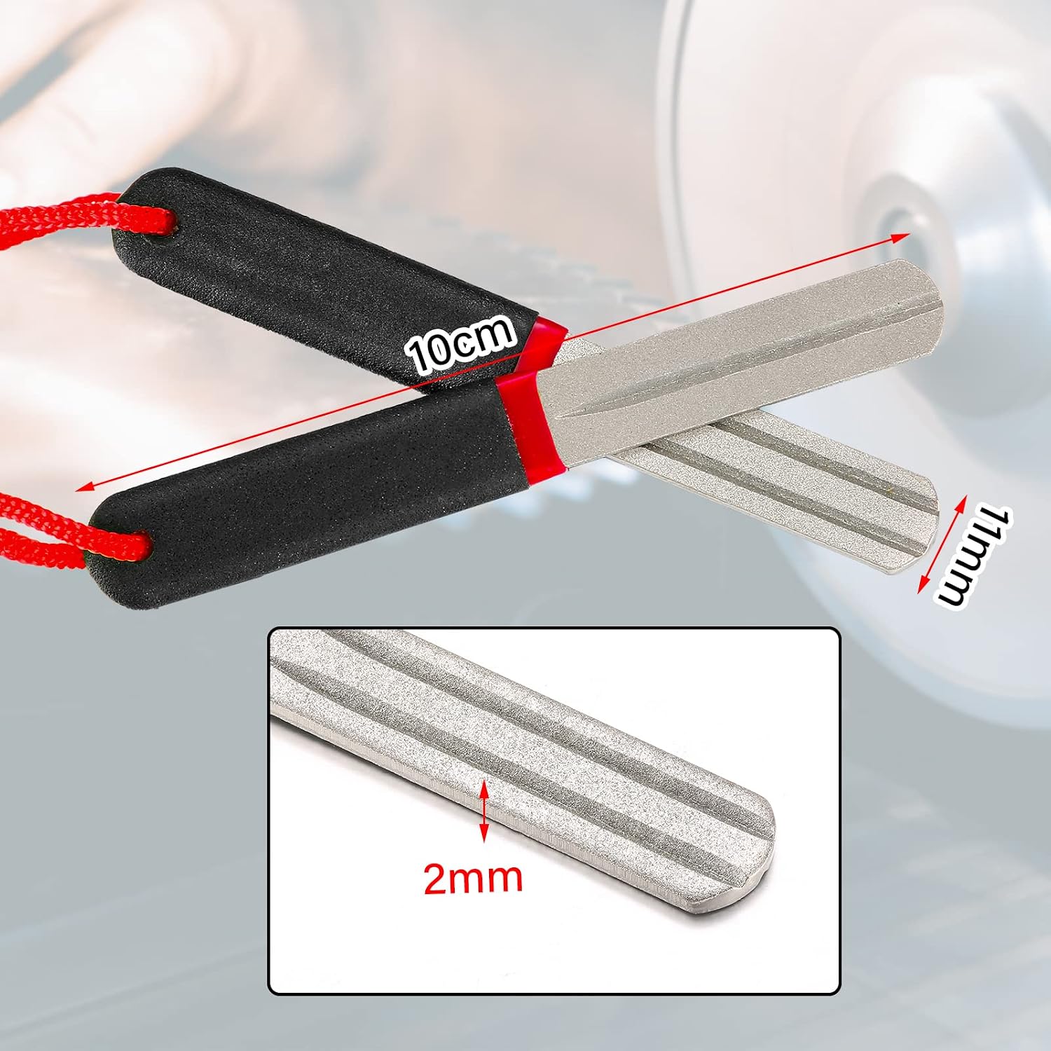 Skylety Fishing Hook Sharpener File Double Sided image 2