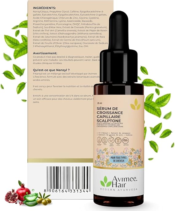 AVIMEE HERBAL Scalptone Hair Serum | 100% Pure & Natural | Mineral Oil Free | 25 mL