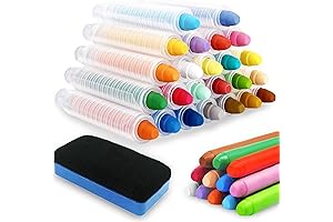 24-Piece Dustless Chalk Set: The Ultimate Chalk Bulk for Kids, Educators, and Artists