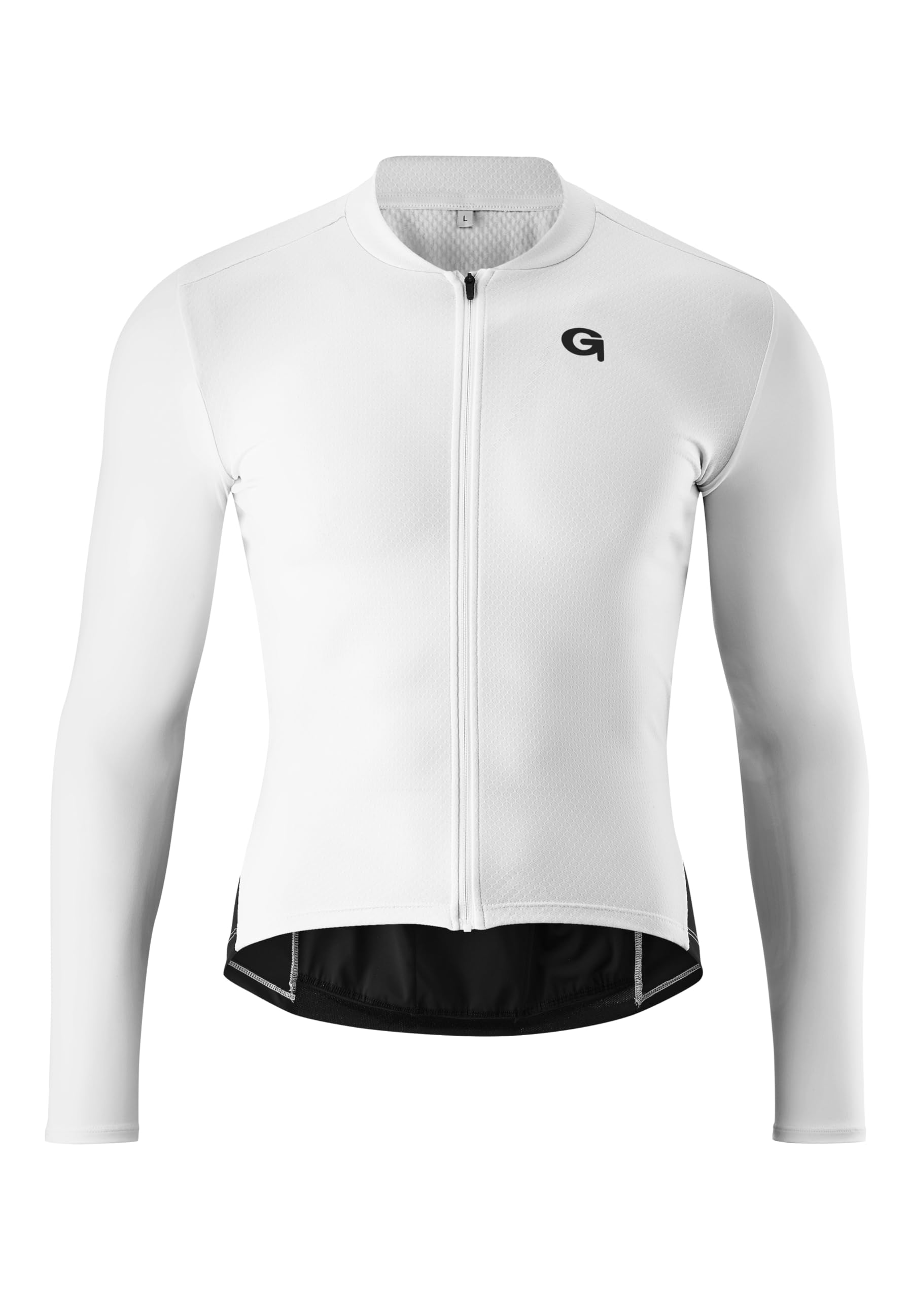Gonso Men's Sitivo Jersey Long-Sleeved M Cycling Jersey (Pack of 1) Weiß/Schwarz