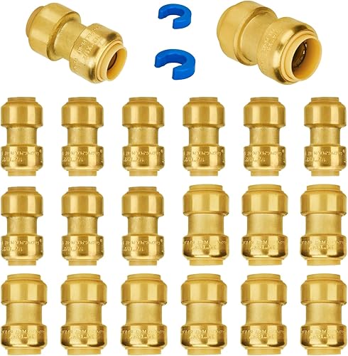 Miniatura 32 de SUNGATOR Camiseta de 1/2 pulgada, accesorios Pex de empuje de 1/2 pulgada, accesorios en T de 1/2 pulgada, conector en T de plomería sin plomo