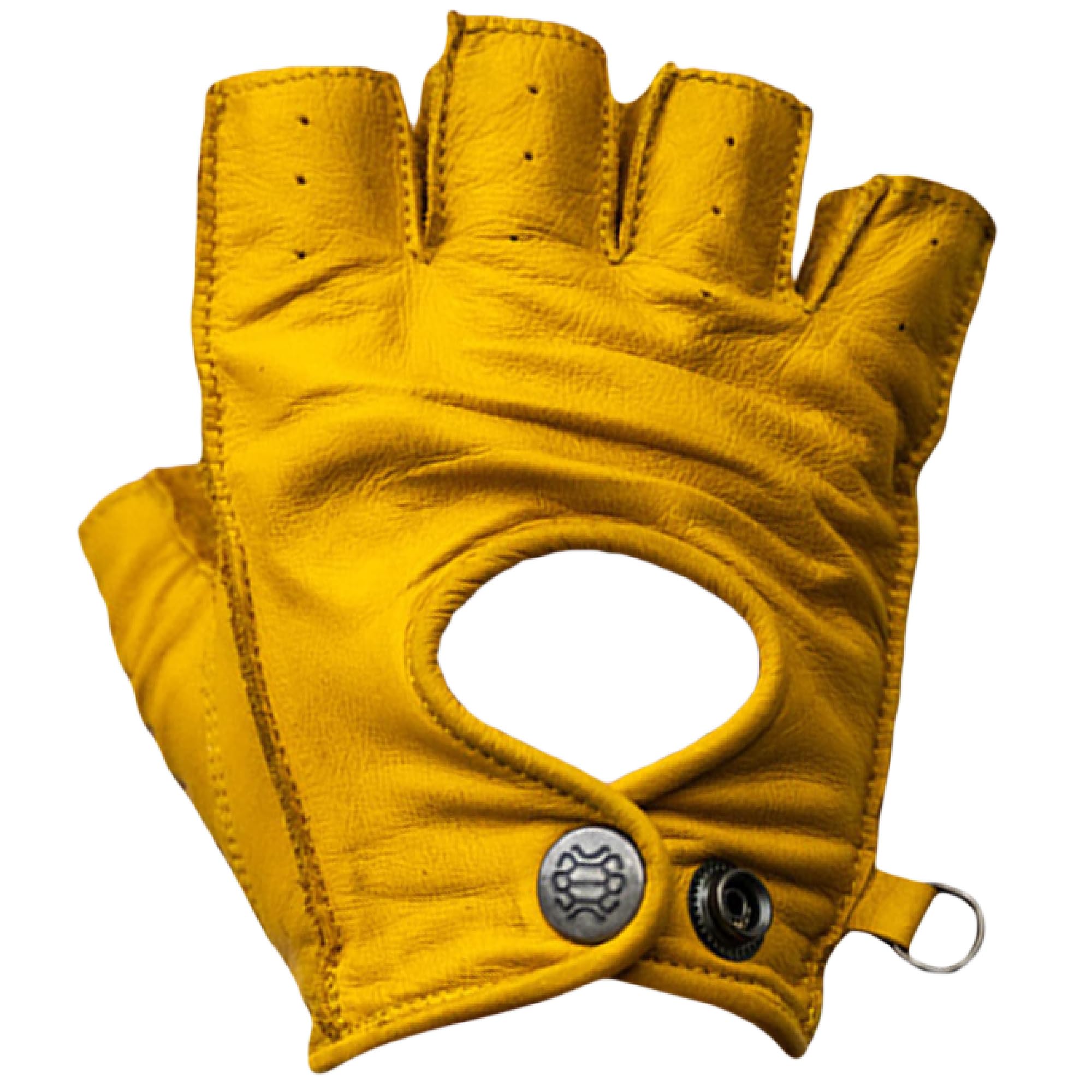 Easy Rider Mitaines de moto en cuir véritable pour homme - Gants de moto pour homme - Gants de moto en cuir sans doigts (différentes couleurs)