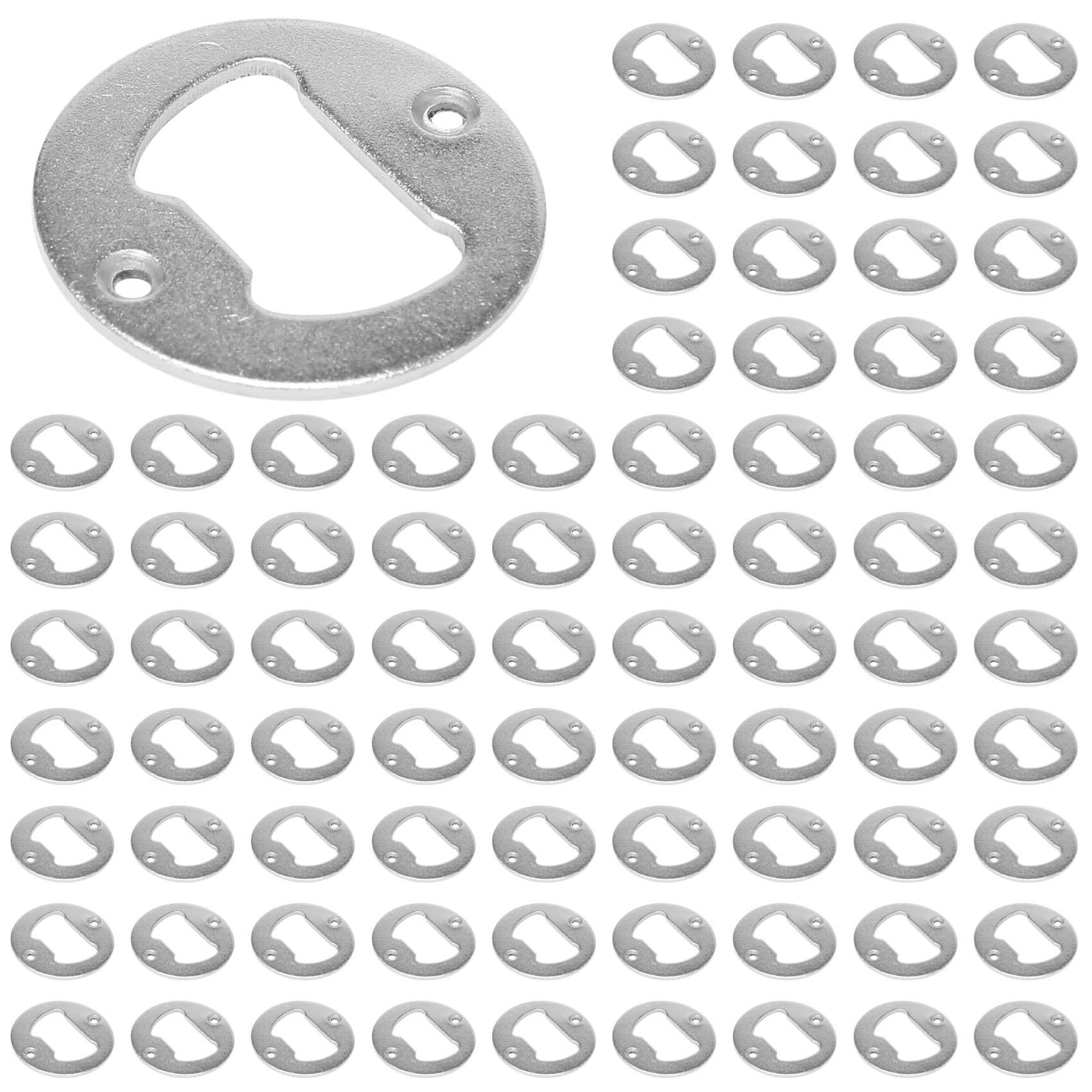 Fourniture de pièces de matériel d'ouvre-bouteille rond en acier inoxydable pour bricolage DIY
