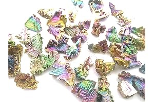 50g Bismuth Rainbow Bright Crystal Growing Geode Each Weight 8-20g Element Bi...