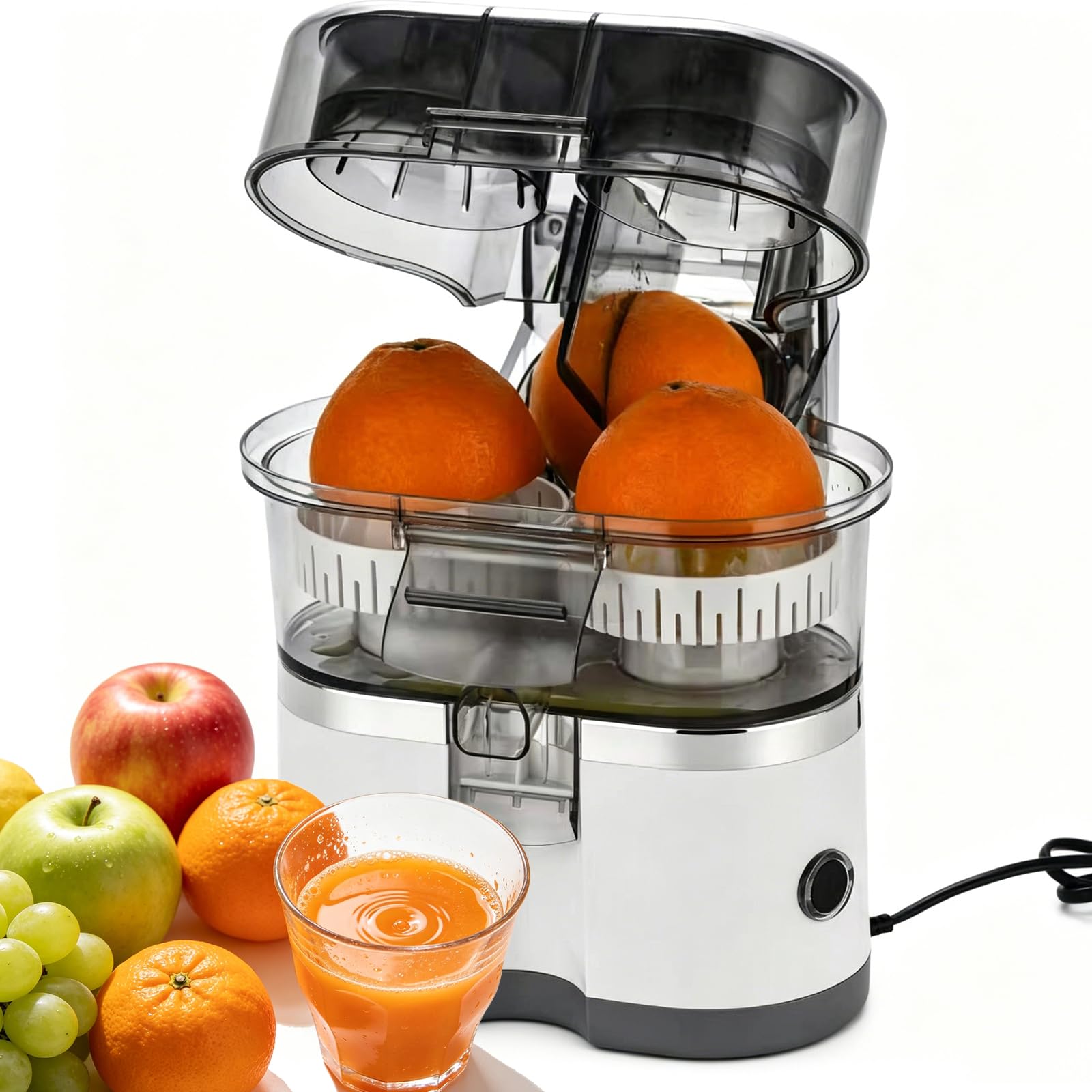 Presse-agrumes électrique de cuisine sans effort, extracteur double 400ml