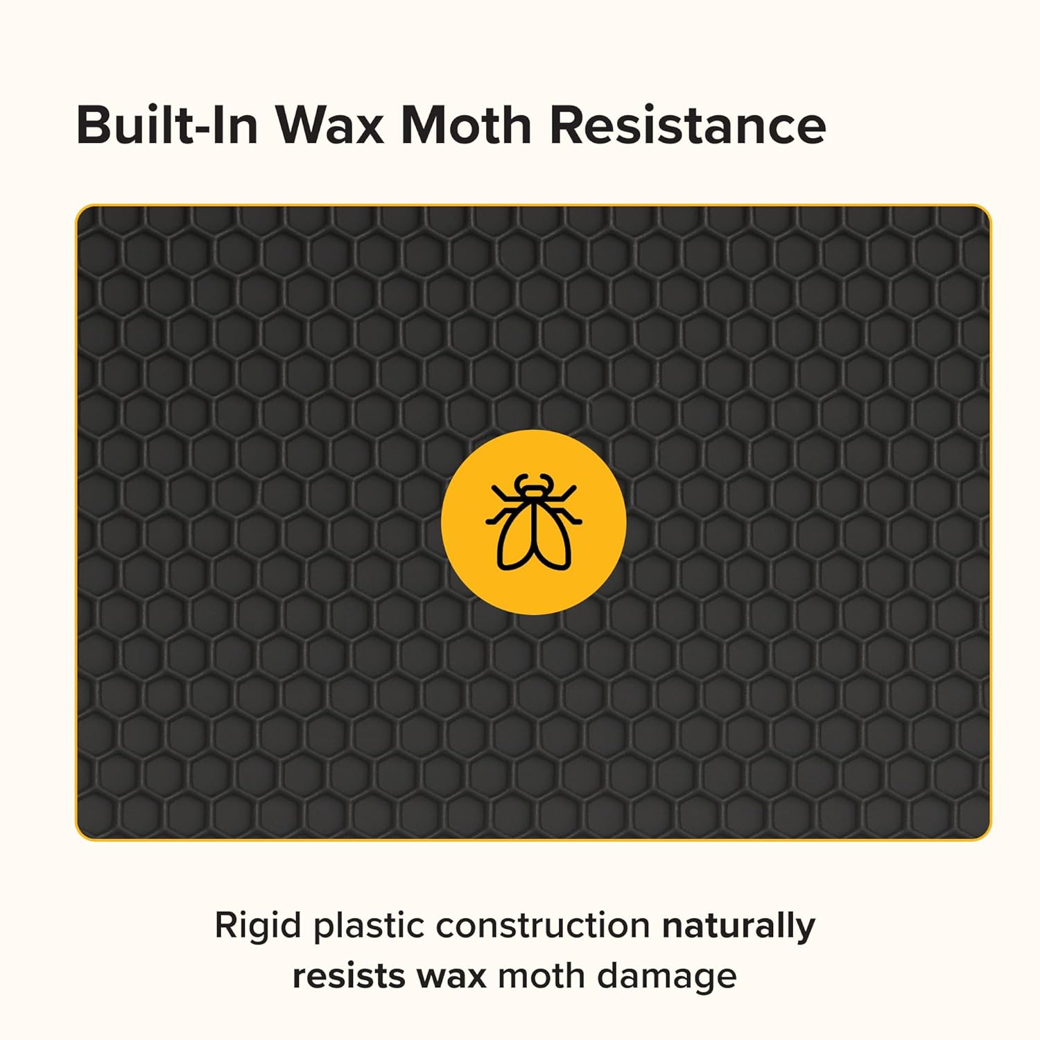 Mann Lake 5 5/8" Waxed Black Rite-Cell Foundation Sheets, Made in the USA, BPA-Free, Food-Grade, Beeswax-Coated for Beehive Frames, Fits 6 5/8" Hive Bodies, Durable, Wax Moth Resistant, 100-Pack