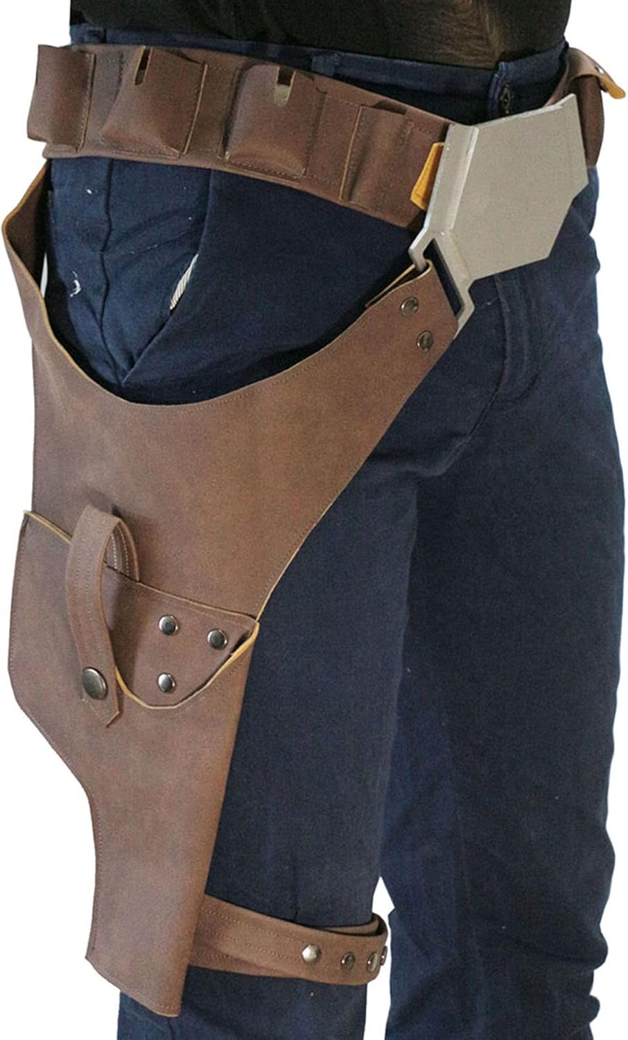 Cosplay Han Solo Belt PU Leather Gun Holster Props