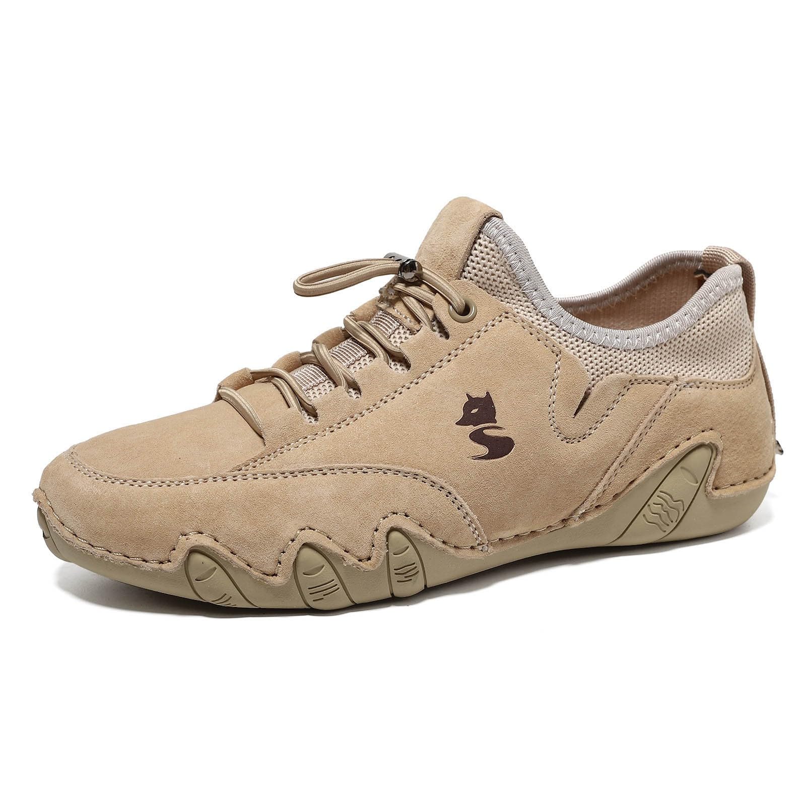 Zapatos casuales para mujer, zapatos casuales para mujer, botas chukka al tobillo, mocasines transpirables, hechos a mano, a la moda, tenis de caña media para caminar y conducir, Khaki, 40 EU