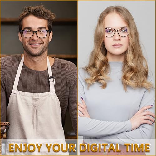 Miniatura 7 de VIDEBLA Paquete de 3 lentes de lectura multienfoque progresivos para mujeres y hombres bloqueo de luz azul lectores de bisagras de resorte para