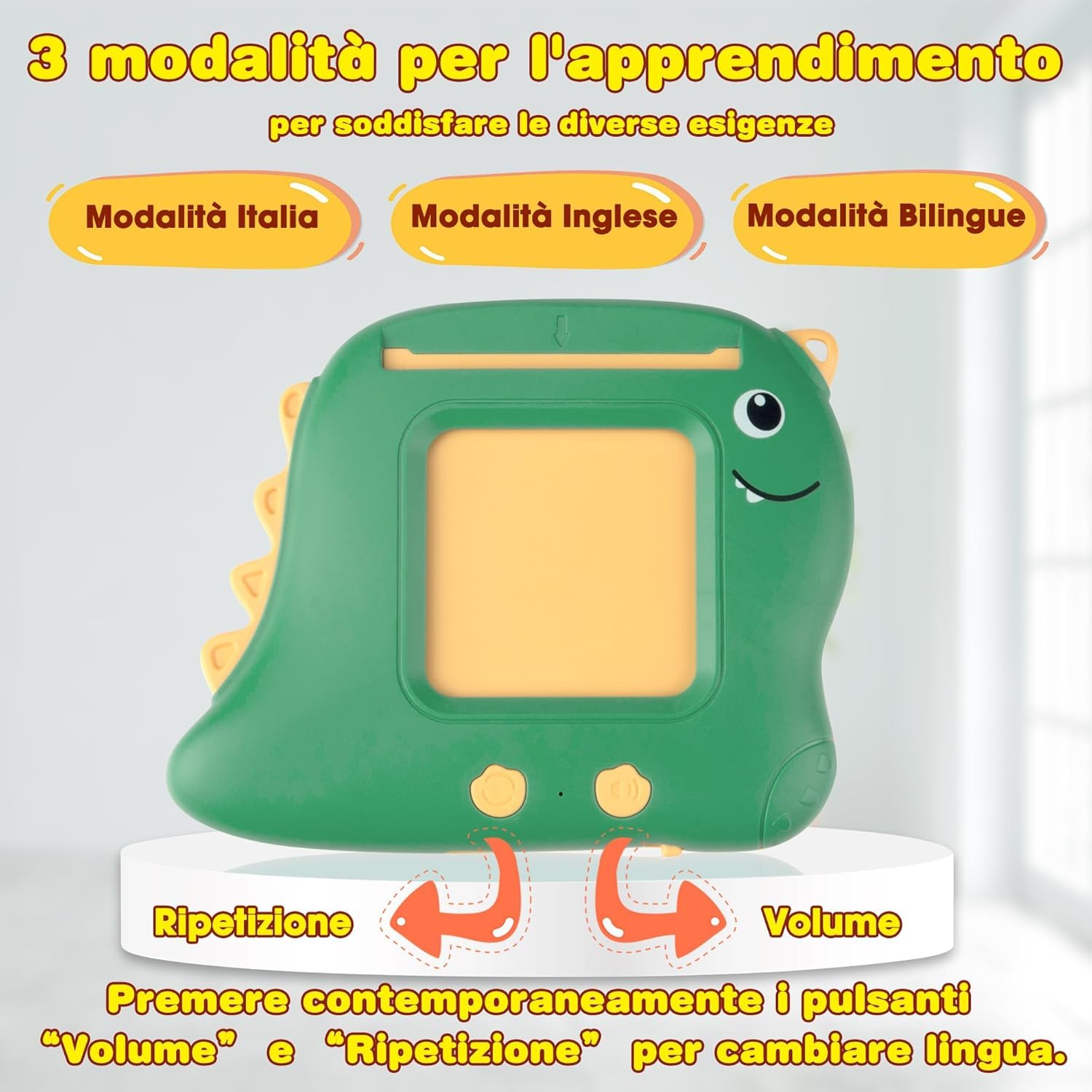 Giochi Montessori 2 anni, 510 Parole Flash Cards Bilingui Italiano/Inglese per Imparare a Parlare 2-6 Anni, con Animali, Colori, Numeri, Gioco Prescolare per Sviluppo del Linguaggio-Verde