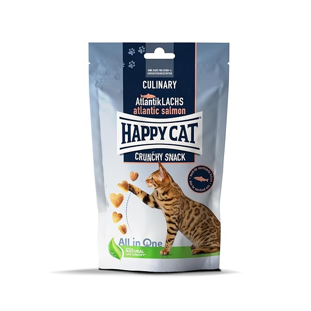 Happy Cat Snack Culinary Crunchy Salmón Atlántico 70 g