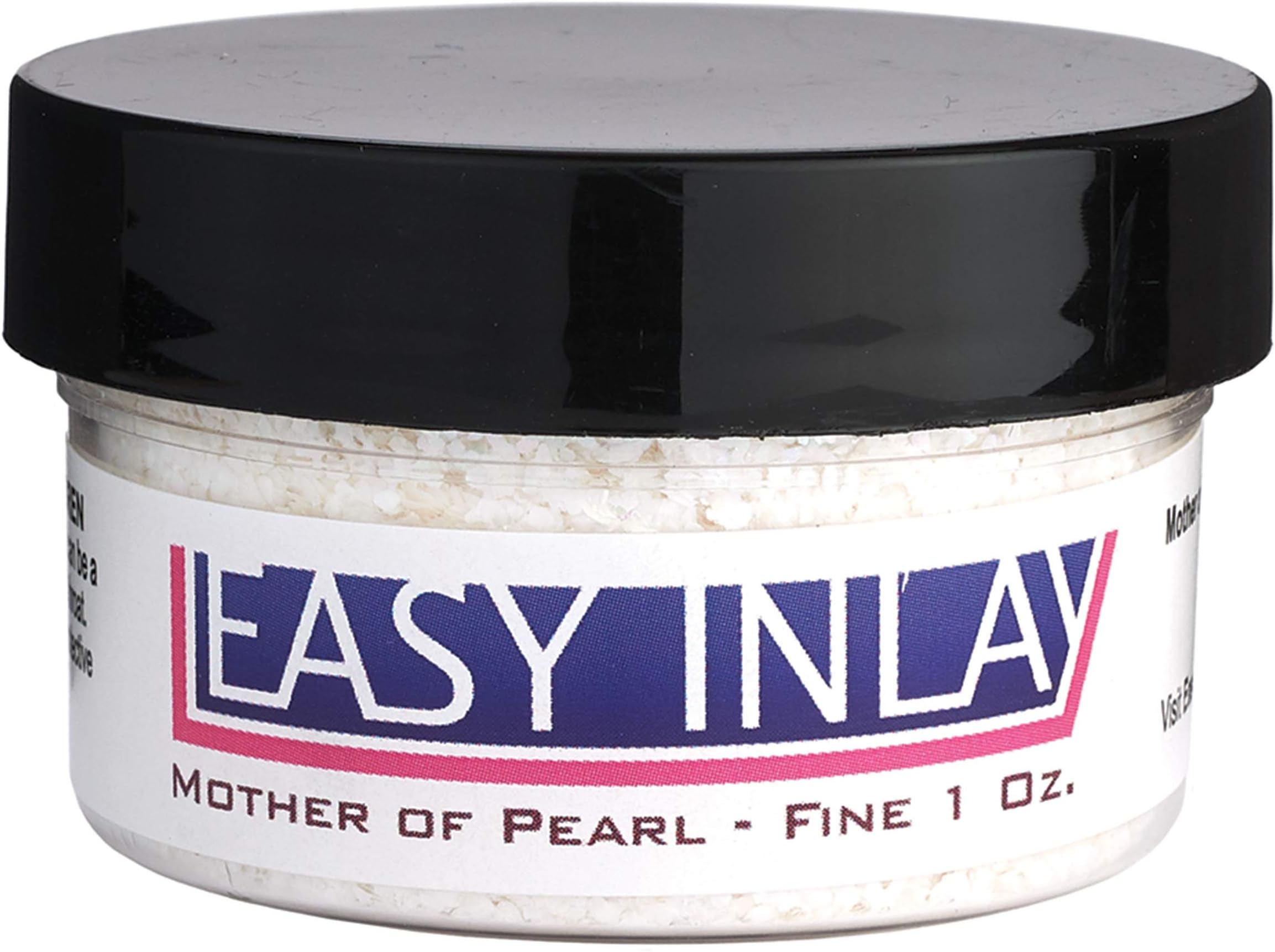 Crushed Mother-of-Pearl Inlay Supplies for Woodworkers, Turners, Casters, Luthiers, Professionals and Hobbyists - Fine, 1 oz.